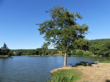 L'étang oriental près du village des Portes..