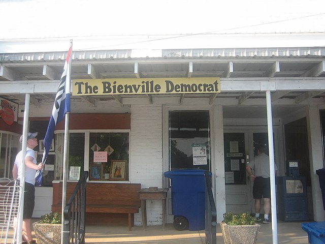 The Bienville Democrat office in Arcadia