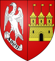 Blason ville fr Agen (Lot-et-Garonne).svg