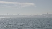 Bosphorus skyline from a ferry