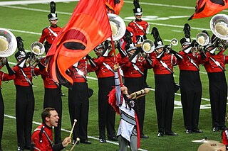 Drum and bugle corps (modern) marching group of brass and percussion instrumentalists