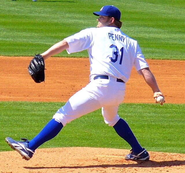 Brad Penny, the winning pitcher in Game 1.