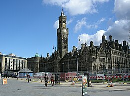 View of City Hall from Centenary Square Bradford City Hall 032.jpg