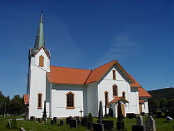 View of the local Brandval Church