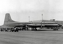 Aeronaves de Mexico Bristol Britannia at New York JFK in 1958.