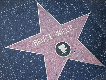 Willis's star on the Hollywood Walk of Fame
