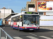 A Paladin body with the barrel screen and quarterlights, on Dennis Dart chassis.