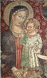 Мадонна с Младенцем. Деталь фрески церкви Санта-Чечилия в Дечимо, Тоскана