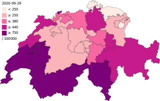 <span class="mw-page-title-main">COVID-19 pandemic in Switzerland</span> Ongoing COVID-19 viral pandemic in Switzerland