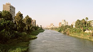 Cairo, channel between Roda Island and Old Cairo, Egypt, Oct 2004.jpg