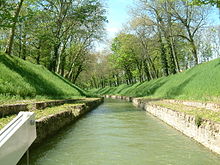 « Tranchée de Créancey » avant la voûte du canal de Bourgogne