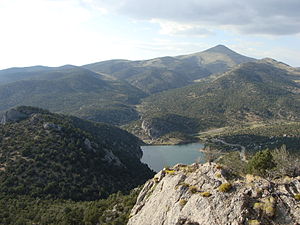 Cave Lake as seen from the Overlook Trail