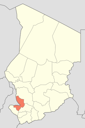 Chad 14 region locator map 2008-02.svg