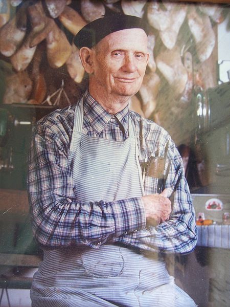 File:Charlie Dunn pictured in bootmaking shop.jpg