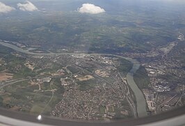 Gezicht op Chasse-sur-Rhône