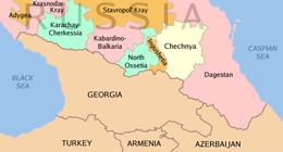 Repubblica Cecena – Mappa