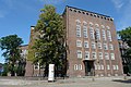 School (several wings of the building) with a front garden