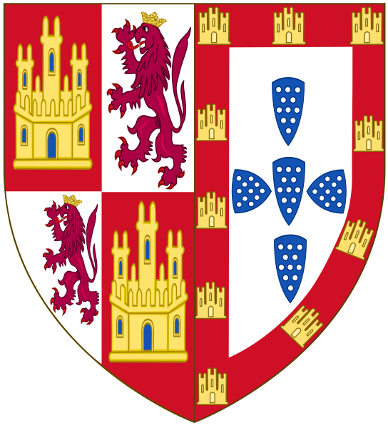 File:Coat of Arms of John I of Castile (as Castilian Monach and Crown of Portugal Pretender).svg