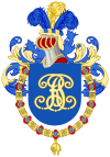 Coat of Arms of Raymond Poincaré (Order of the Golden Fleece).svg