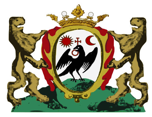 File:Coat of arms of Nicolae Pătrașcu as Wallachian pretender (based on Valentin Franck, 1616).svg