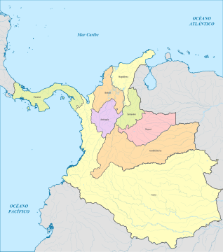 Confederación Granadina en 1858.