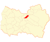 Map o Coinco in the O'Higgins Region