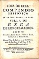 Historia de Ejea de los Caballeros por el benedictino José Felipe Ferrer y Racax (1790)