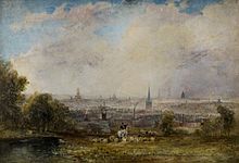 Thomas Creswick, Distant view of Birmingham (1828). Creswick - Distant view of Birmingham.jpg