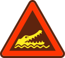 Crocodile warning sign 02.svg