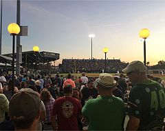 Daytona Tortugas fans taking in a game at The Jack from the Bud Bullpen