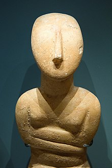 Cycladic figurine female, 2800–2300 BC, AshmoleanM, AE 178, 142426.jpg