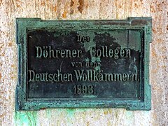 „Den Döhrener Collegen von den Deutschen Wollkämmern. 1893“