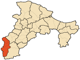 District de Tazmalt - Carte