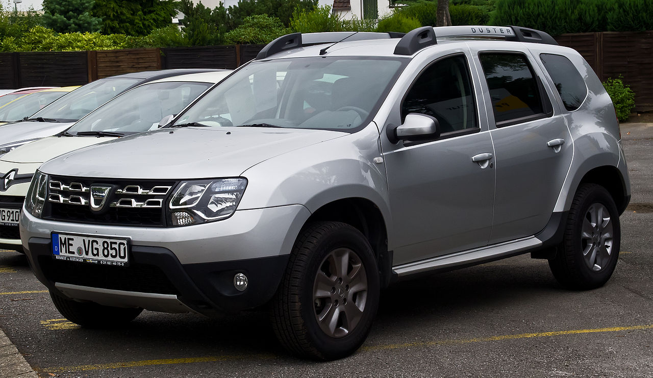 Image of Dacia Duster TCe 125 4x2 Prestige (Facelift) – Frontansicht, 13. Juli 2014, Ratingen