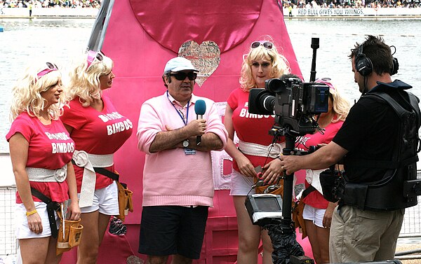 Danny Baker at Flugtag, London, 2010