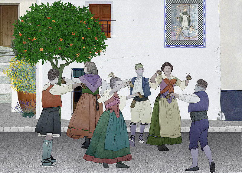 File:Dansa tradicional valenciana - Museu Valencià d'Etnologia.jpg