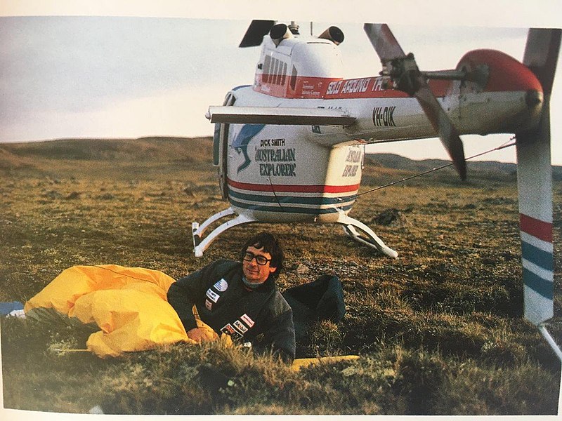 File:Dick Smith forced down on Baffin Is. in bad weather, 1982.jpg