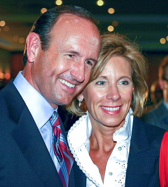 DeVos and his wife, Betsy, in 2006