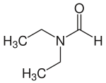 Structural formula of N, N-diethylformamide