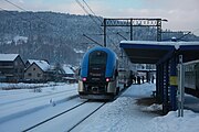 Pociąg 99002 Turysta do Częstochowy. Stacja PKP w Rajczy