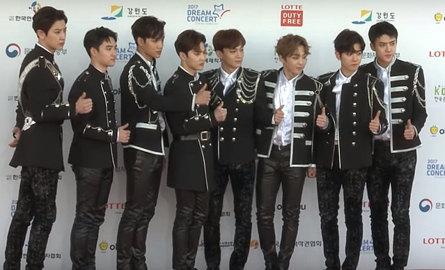 Exo at the Dream Concert in June 2017