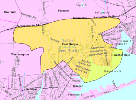 East quoque map