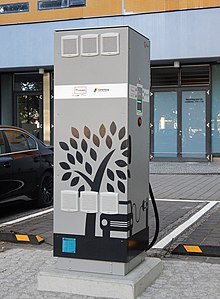 Electric vehicle charge station in Adelaide Electric Car Charge Station (27033770603).jpg