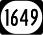 Kentucky Route 1649 işaretçisi