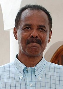 Eritrean President Isaias Afwerki in the Eritrean city of Massawa (cropped).JPG