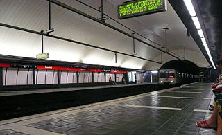 <span class="mw-page-title-main">Rocafort station (Barcelona)</span> Metro station in Barcelona, Spain