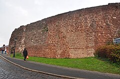 Стена 6. Англия Эксетер городская Крепостная стена. City Walls перевод.