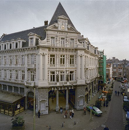 The entrance to the Passage, the Netherlands' oldest shopping centre.