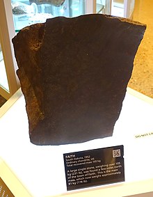Иман, Оңтүстік Дакота, 1952, қарапайым хондрит, H5 - Метеориттерді зерттеу орталығы - Аризона штатының университеті - Темпе, AZ - DSC05837.JPG