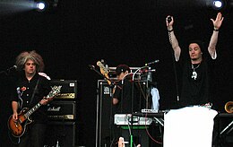 Avant-garde metal band Fantomas was a major influence on Slipknot. Fantomas Band (cropped).jpg